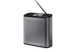 Przenośne radio cyfrowe Sharp OSAKA DR-P530(GY) z portem USB, łącznością Bluetooth i radiem FM