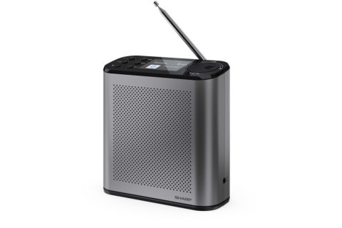 Przenośne radio cyfrowe Sharp OSAKA DR-P530(GY) z portem USB, łącznością Bluetooth i radiem FM