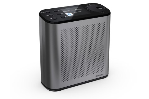 Przenośne radio cyfrowe Sharp OSAKA DR-P530(GY) z portem USB, łącznością Bluetooth i radiem FM