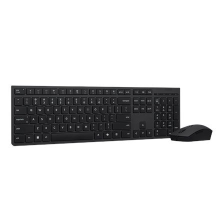 Lenovo Professional Bezprzewodowa ładowalna klawiatura i mysz combo | Zestaw klawiatury i myszy | Bezprzewodowy | Mysz w zestawi
