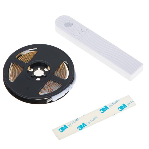 KX4942 Taśma LED na baterie USB czujnik ruchu 2M ciepły biały BATERIE