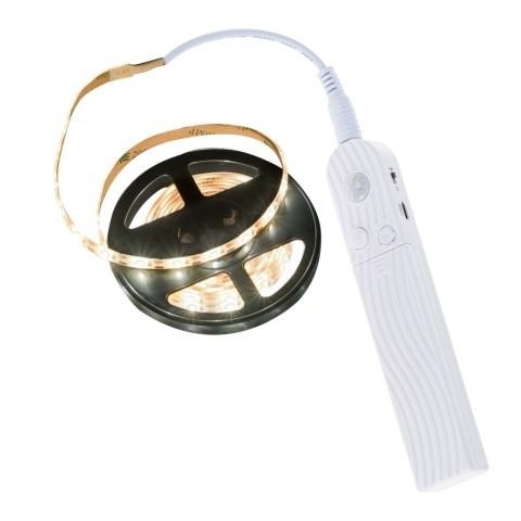 KX4942 Taśma LED na baterie USB czujnik ruchu 2M ciepły biały BATERIE