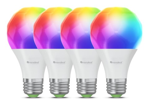 Nanoleaf Essentials Smart Bulbs - zestaw 4 żarówek A60-E27 (Wi-Fi) N7501B02-4A60E