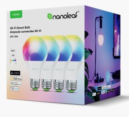 Nanoleaf Essentials Smart Bulbs - zestaw 4 żarówek A60-E27 (Wi-Fi) N7501B02-4A60E