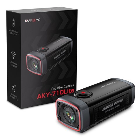 Kamera sportowa wideorejestrator na kierownicę roweru 710 Lite 1080P - czarna