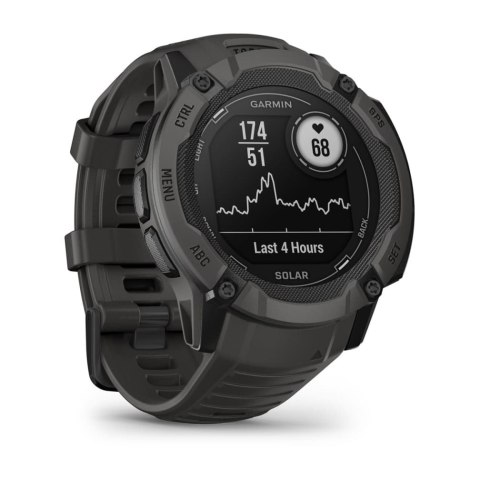 Zegarek sportowy Garmin Instinct 2X Solar MIP 50mm Graphite