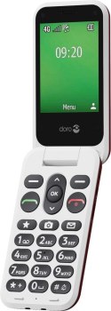 Doro Leva E22 7,11 cm (2.8") 127,8 g Czerwony, Biały Telefon funkcjonalny