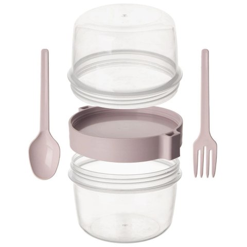 Kubek Pojemnik na Jogurt Musli Lunchbo x 370 ml ORION z Łyżeczką 13,5 cm