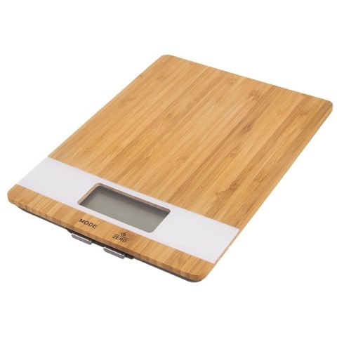 Waga Kuchenna Bambusowa Cyfrowa 5 kg ORION Funkcja Tary 23 x 17 cm