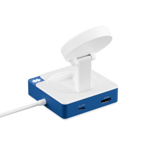 Koncentrator Hyper HyperDrive Flex MagCharge USB-C, biały/niebieski