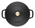 Głęboka patelnia do duszenia z pokrywką STAUB 40511-472-0 - czarna 28 cm