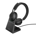 Jabra Evolve2 65 Zestaw słuchawkowy Bezprzewodowy Opaska na głowę Biuro/centrum telefoniczne USB Type-C Bluetooth Podstawka do ł