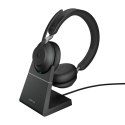Jabra Evolve2 65 Zestaw słuchawkowy Bezprzewodowy Opaska na głowę Biuro/centrum telefoniczne USB Type-C Bluetooth Podstawka do ł