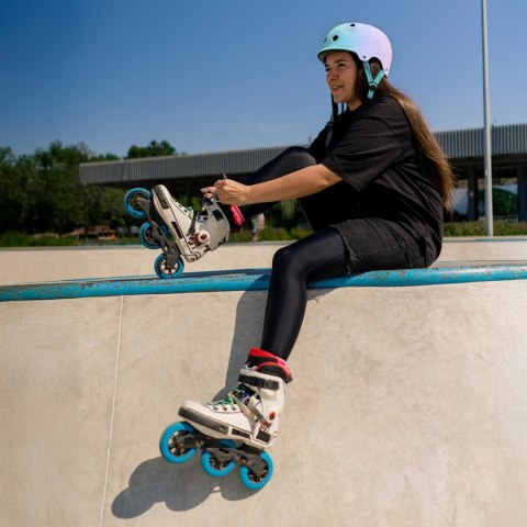 Kask rowerowy BMX hulajnoga 54-58 cm - gradient różowy