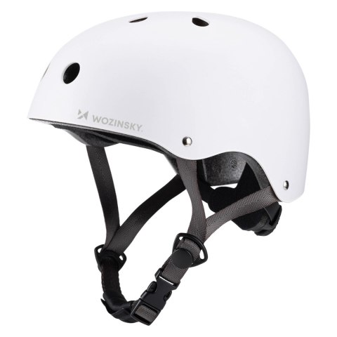 Kask rowerowy BMX hulajnoga lekki 54-58 cm - biały