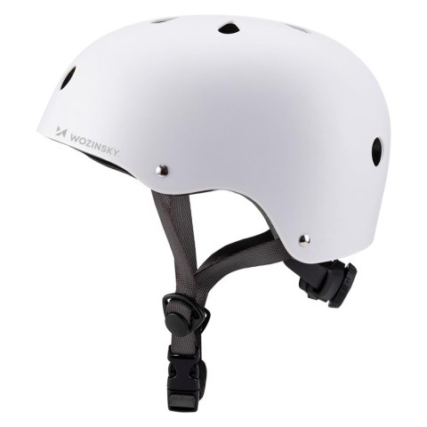 Kask rowerowy BMX hulajnoga lekki 54-58 cm - biały