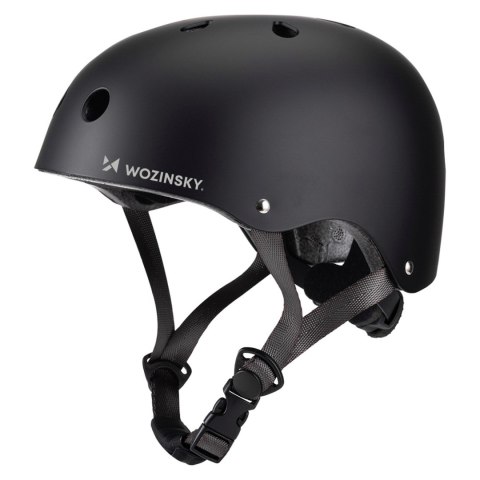 Kask rowerowy BMX hulajnoga lekki 54-58 cm - czarny