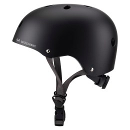 Kask rowerowy BMX hulajnoga lekki 54-58 cm - czarny