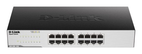 D-Link D-Link | 16-Port Gigabit Easy Desktop Switch | GO-SW-16G/E | Unmanaged | Desktop/Rackmountable | 24 month(s)