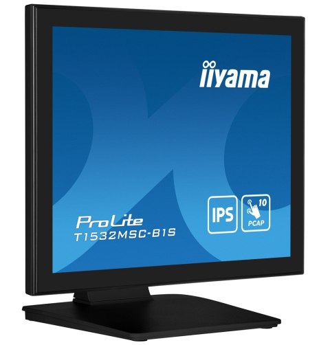 Iiyama ProLite T1532MSC-B1S monitor komputerowy 38,1 cm (15") 1024 x 768 px XGA LCD Ekran dotykowy Czarny