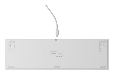 Klawiatura GENESIS THOR 404 uniwersalne USB QWERTY Angielski Biały