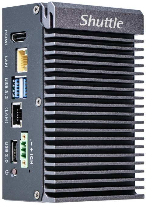 Shuttle Edge PC SPCEL03 Wielkość PC 0.46L Czarny x6413E Intel SoC BGA 1493 1,5 GHz