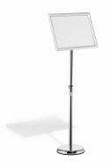 Durable 479923 Uchwyt na znak i stojak informacyjny A3 Aluminium, Plastik, Stal Srebrny