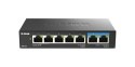 Switch sieciowy D-Link DMS-107/E łącza sieciowe Nie zarządzany Gigabit Ethernet (10/100/1000) Czarny