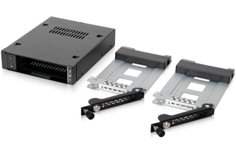 We-Ra. IcyDock z miejscem na 2 dyski: 2x6,3cm SATAI-III/SAS HDD&SSD w kolorze, 1x3,5" Metal