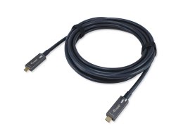 Wyposaż Aktywny kabel optyczny USB-C - M/M - 5.0m - PD 60W - 4K/60Hz - 10Gbps - Wideo+Dane+PD