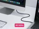 Wyposażony aktywny kabel optyczny USB-C M/M 10m PD 60W 4K/60Hz 10Gbps Wideo+Dane+PD