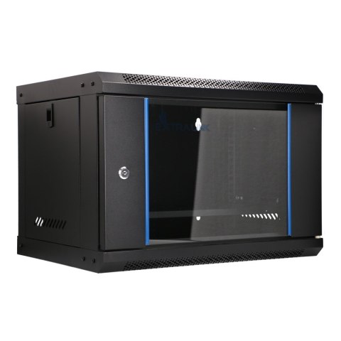 Extralink LITE 6U 530X400 WALL-MOUNTED RACKMOUNT CABINET BLACK Stojak wolnostojący/ścienny/podłogowy Czarny
