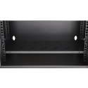 Extralink LITE 6U 530X400 WALL-MOUNTED RACKMOUNT CABINET BLACK Stojak wolnostojący/ścienny/podłogowy Czarny