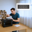Extralink LITE 6U 530X400 WALL-MOUNTED RACKMOUNT CABINET BLACK Stojak wolnostojący/ścienny/podłogowy Czarny
