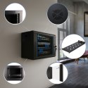 Extralink LITE 6U 530X400 WALL-MOUNTED RACKMOUNT CABINET BLACK Stojak wolnostojący/ścienny/podłogowy Czarny