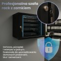 Extralink LITE 6U 530X400 WALL-MOUNTED RACKMOUNT CABINET BLACK Stojak wolnostojący/ścienny/podłogowy Czarny