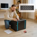 Extralink LITE 9U 530X400 WALL-MOUNTED RACKMOUNT CABINET BLACK Szafa wisząca