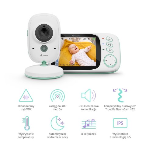 Niania elektroniczna TrueLife NannyCam H32 Pro