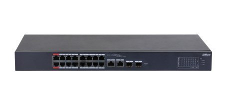 Dahua Technology DH-CS4218-16ET-135 przełącznik sieciowy Zarządzany L2 Gigabit Ethernet (10/100/1000) Obsługa PoE Czarny