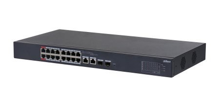 Dahua Technology DH-CS4218-16ET-135 przełącznik sieciowy Zarządzany L2 Gigabit Ethernet (10/100/1000) Obsługa PoE Czarny