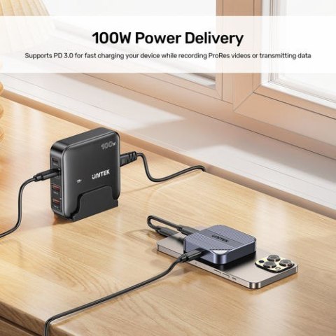 Obudowa dysku Unitek magnetyczna SolidForce Reefer USB-C do M.2 SSD (NVMe/SATA)