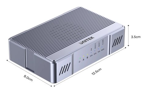 UNITEK Obudowa RAID 2xM.2 NVMe/SATA 20Gbps z klonowaniem offline Obudowa SSD Szary M.2