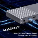 UNITEK D1117AGY01-EU stacja dokująca Przewodowy i Bezprzewodowy USB4 Szary
