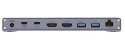 UNITEK D1117AGY01-EU stacja dokująca Przewodowy i Bezprzewodowy USB4 Szary