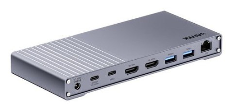 UNITEK D1117AGY01-EU stacja dokująca Przewodowy i Bezprzewodowy USB4 Szary