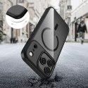 Etui case na iPhone 17 Pro Max MagMat MagSafe - przezroczysto-czarne