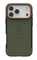 UAG Civilian MagSafe - etui do iPhone 17 Pro Max kompatybilne z MagSafe (olive/orange)