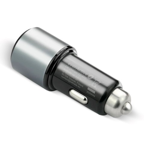 EVERACTIVE ŁADOWARKA SAMOCHODOWA 1 X USB QC3.0, 1 X USB-C PD 83W CZARNA CC-60Q