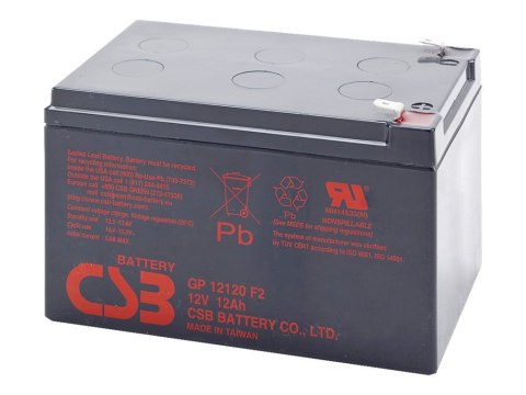 CSB Battery CSB Battery Battery 12V 12Ah F2 Pb | GP12120