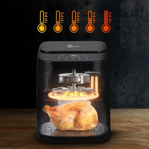 Extralink HOME AIR FRYER 5.2L EU SJ-520 frytkownica Pojedyńczy 5,2 l Frytkownica na gorące powietrze Czarny